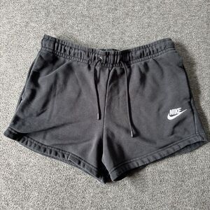 Nike Sportswear Women' Small Essential Knit French Terry Shorts Black CJ2158-010